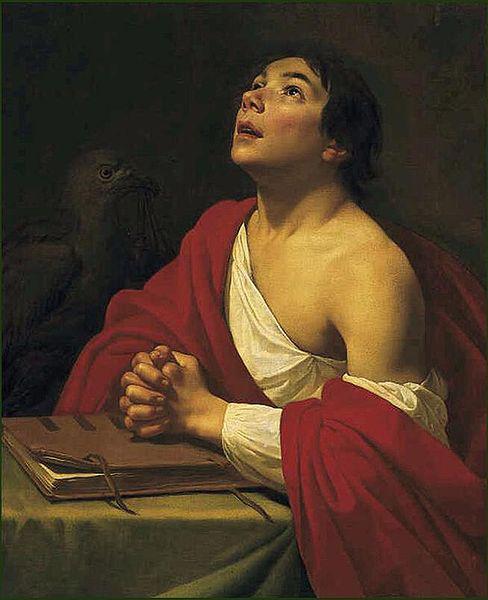 Jan van Bijlert Johannes de Evangelist. Sweden oil painting art